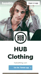 Mobile Screenshot of hubclothing.tumblr.com