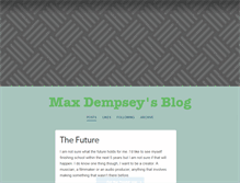 Tablet Screenshot of maxdempsey.tumblr.com