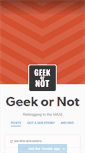 Mobile Screenshot of geek0rnot.tumblr.com