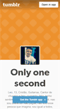 Mobile Screenshot of only1second.tumblr.com