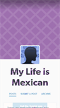 Mobile Screenshot of mylifeismexican.tumblr.com