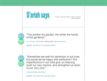 Tablet Screenshot of dariahsays.tumblr.com