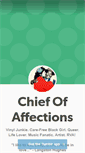 Mobile Screenshot of chiefofaffections.tumblr.com