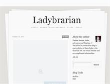 Tablet Screenshot of ladybrarian.tumblr.com