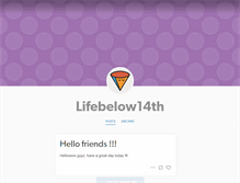 Tablet Screenshot of lifebelow14th.tumblr.com
