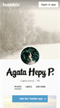 Mobile Screenshot of agatahepy.tumblr.com
