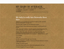 Tablet Screenshot of mybabyisaverage.tumblr.com