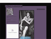 Tablet Screenshot of blitherypoop.tumblr.com