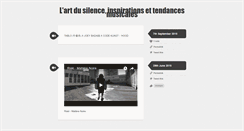 Desktop Screenshot of lart-du-silence.tumblr.com