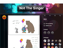 Tablet Screenshot of notthesinger.tumblr.com