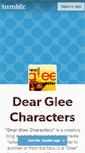 Mobile Screenshot of deargleecharacters.tumblr.com