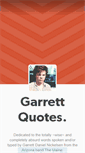 Mobile Screenshot of garrettquotes.tumblr.com