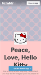 Mobile Screenshot of peace-love-hello-kitty.tumblr.com