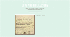 Desktop Screenshot of loveandlifelessons.tumblr.com