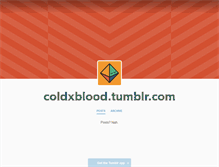 Tablet Screenshot of coldxblood.tumblr.com