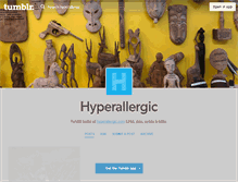 Tablet Screenshot of hyperallergic.tumblr.com