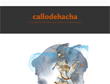 Tablet Screenshot of callodehacha.tumblr.com