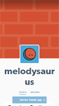 Mobile Screenshot of melodysaurus.tumblr.com
