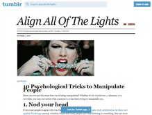 Tablet Screenshot of alignallofthelights.tumblr.com