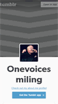 Mobile Screenshot of onevoicesmiling.tumblr.com