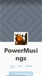 Mobile Screenshot of powermusings.tumblr.com