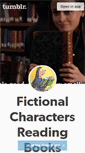 Mobile Screenshot of fictionalcharactersreadingbooks.tumblr.com