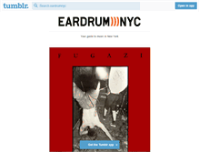 Tablet Screenshot of eardrumnyc.tumblr.com
