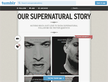 Tablet Screenshot of oursupernaturalstory.tumblr.com