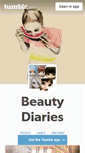 Mobile Screenshot of beautydiaries.tumblr.com