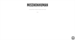 Desktop Screenshot of missnonhuman.tumblr.com