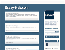Tablet Screenshot of essay-hub.tumblr.com