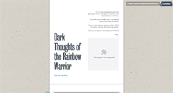 Desktop Screenshot of darkcloudtherainbowwarrior.tumblr.com