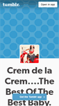 Mobile Screenshot of cremdelacreme.tumblr.com