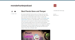 Desktop Screenshot of monsterhunterpodcast.tumblr.com