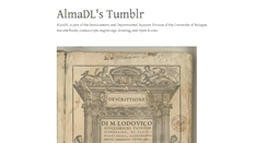 Desktop Screenshot of almadl.tumblr.com