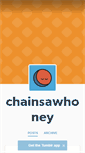 Mobile Screenshot of chainsawhoney.tumblr.com