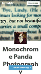 Mobile Screenshot of monochrome-panda.tumblr.com