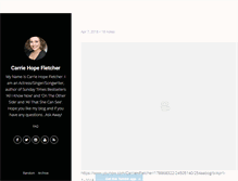 Tablet Screenshot of carriehopefletcher.tumblr.com