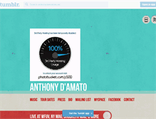 Tablet Screenshot of anthonydamatomusic.tumblr.com