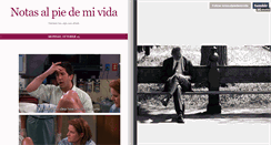 Desktop Screenshot of notasalpiedemivida.tumblr.com