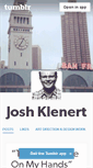 Mobile Screenshot of joshklenert.tumblr.com