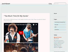 Tablet Screenshot of joshklenert.tumblr.com