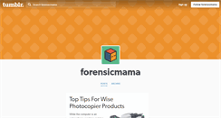 Desktop Screenshot of forensicmama.tumblr.com
