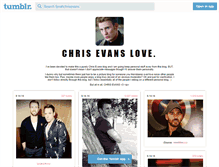 Tablet Screenshot of fyeahchrisevans.tumblr.com