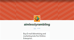 Desktop Screenshot of aimlesslyrambling.tumblr.com