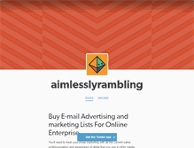 Tablet Screenshot of aimlesslyrambling.tumblr.com