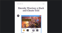 Desktop Screenshot of neweternitywarriors3hack.tumblr.com
