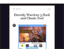 Tablet Screenshot of neweternitywarriors3hack.tumblr.com