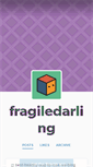 Mobile Screenshot of fragiledarling.tumblr.com
