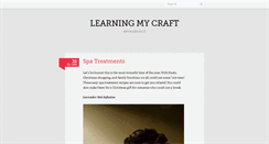 Desktop Screenshot of learningmycraft.tumblr.com